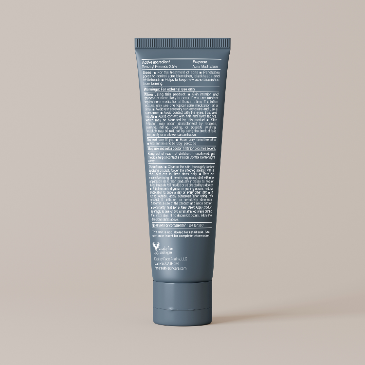 2.5% Advanced Acne Med — back