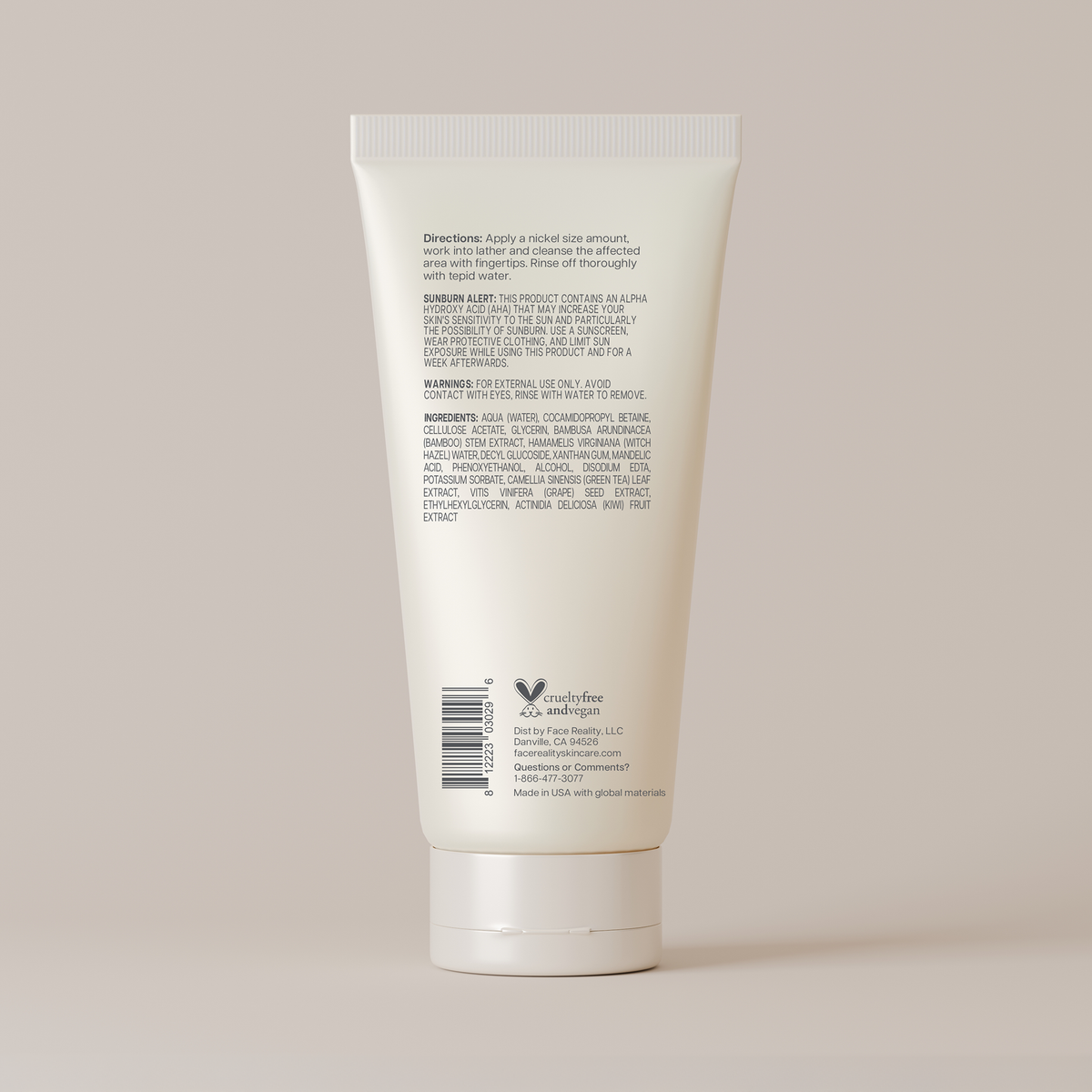 L-Mandelic Face & Body Scrub — back