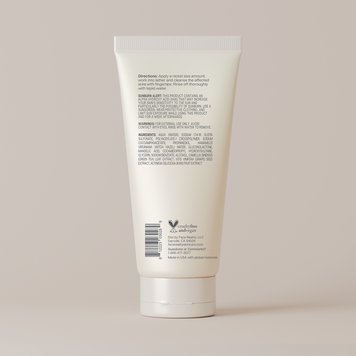 Mandelic Face & Body Wash — back