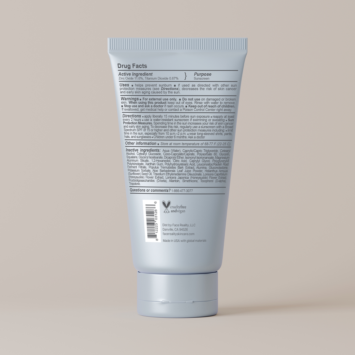Mineral Matte SPF 28 — back
