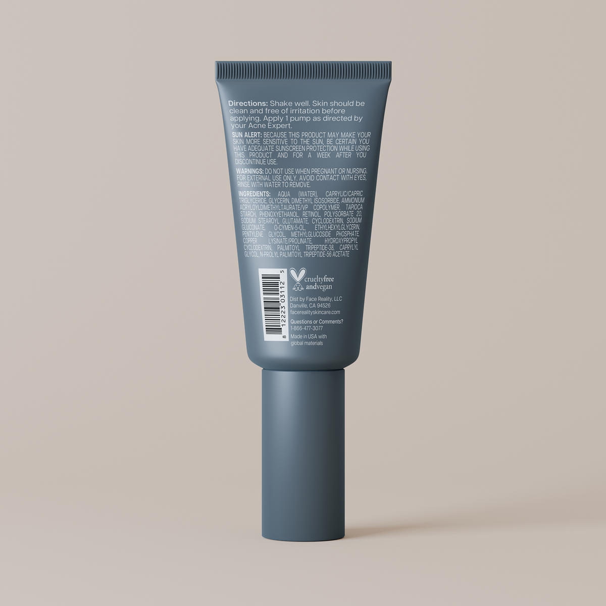 Retinol Peptide Serum — back