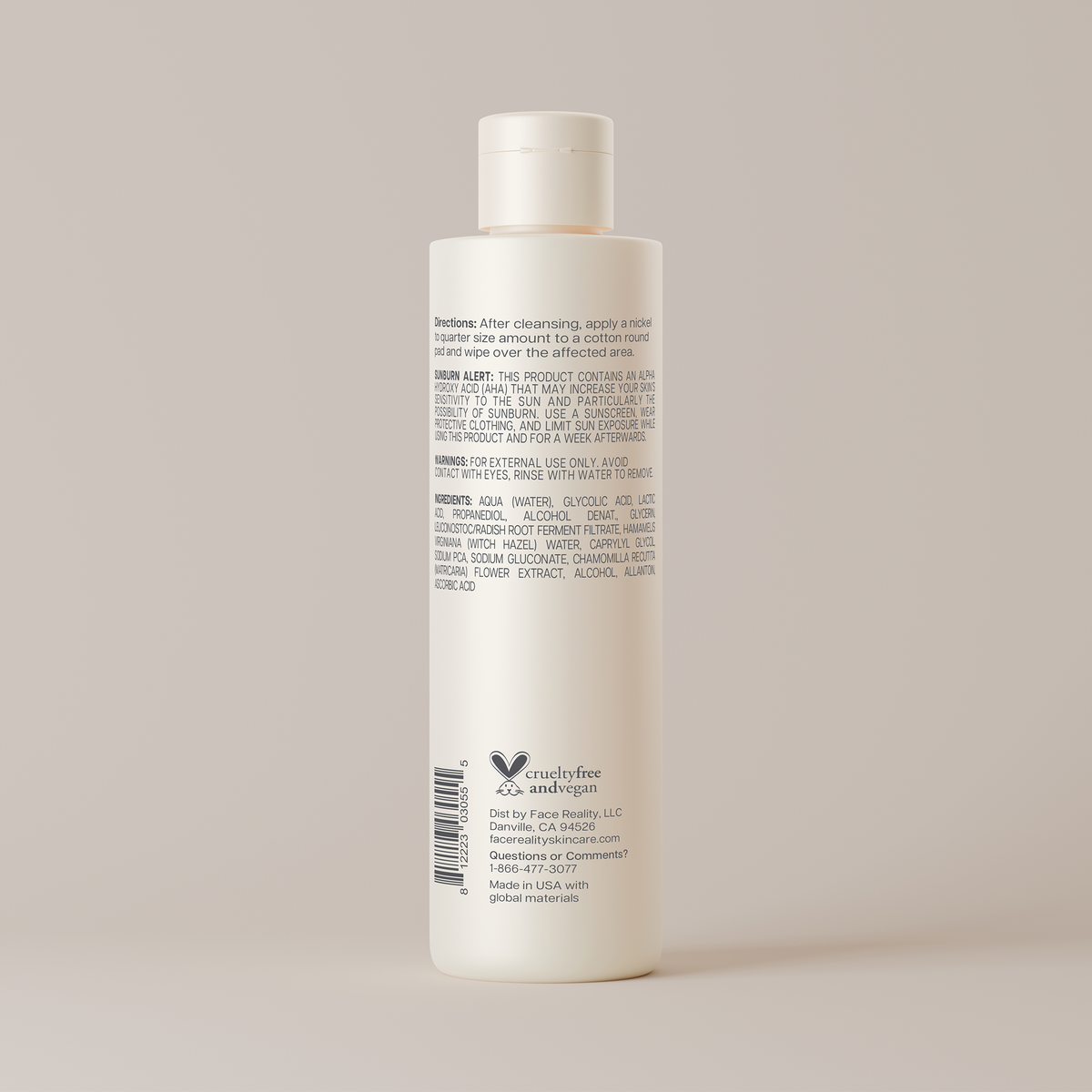Glycolic Lactic Toner — back